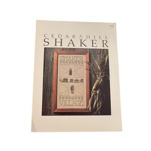CEDAR HILL SHAKER COUNTED CROSS STITCH‎ PATTERN Shaker Village 1984 Farmhouse